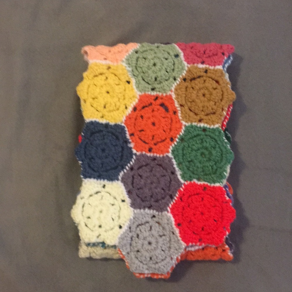 NEW Multicolor Crocheted Scarf - Picture 2 of 2